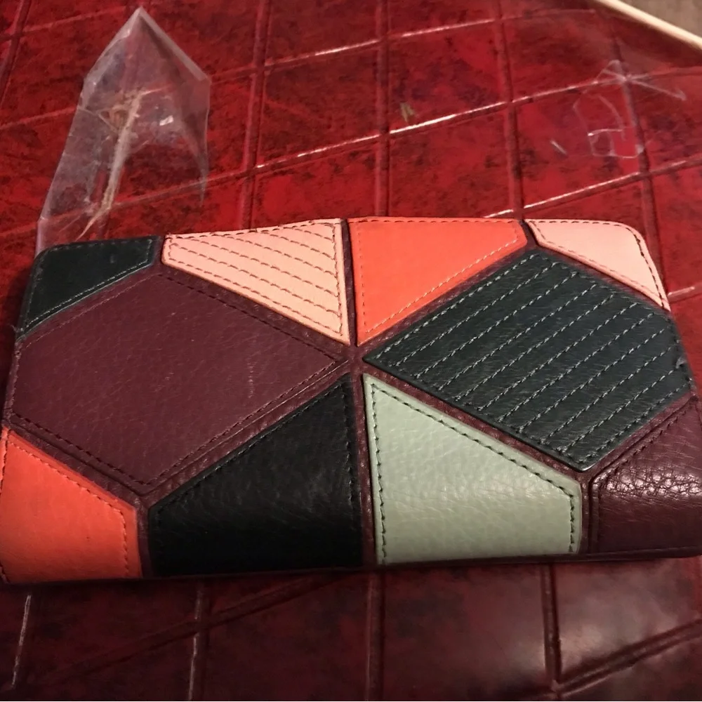 Fossil Colorful Geometric Patchwork Women's wallet